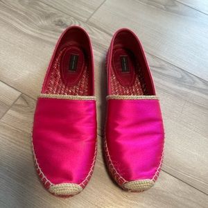 Marc Jacob’s Satin Pink Espadrilles